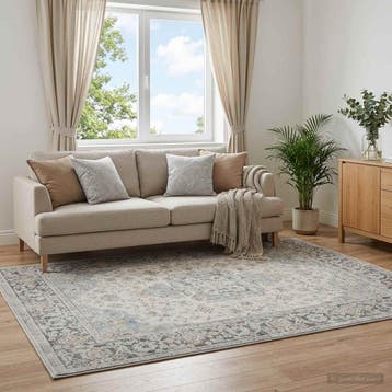 vidaXL Tapijt ORIZ Crèmekleurig 300 x 400 cm 100% Polyester, Verzenden, Nieuw