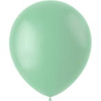 Mintgroene Ballonnen Powder Pistache 33cm 10st, Verzenden, Nieuw
