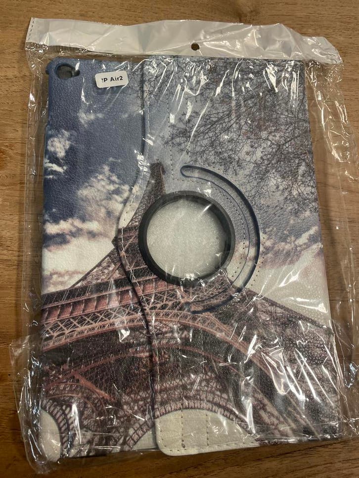 Apple iPad Air 2 Hoesje - Eiffeltoren Design, Télécoms, Téléphonie mobile | Accessoires & Pièces, Enlèvement ou Envoi