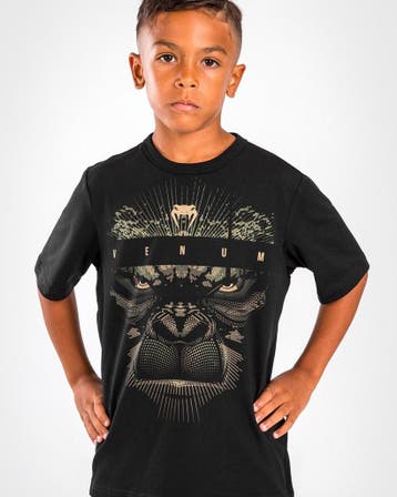 Venum Gorilla Jungle Katoenen T-shirt Kinderen Zwart Zand, Verzenden, Zwart, Vechtsport, Nieuw