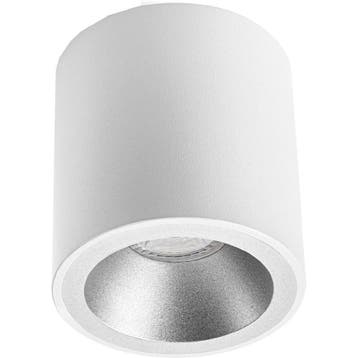 Opbouwspot GU10 - Pragmi Cliron Pro Rond Mat Wit/Zilver Alum, Verzenden, Nieuw