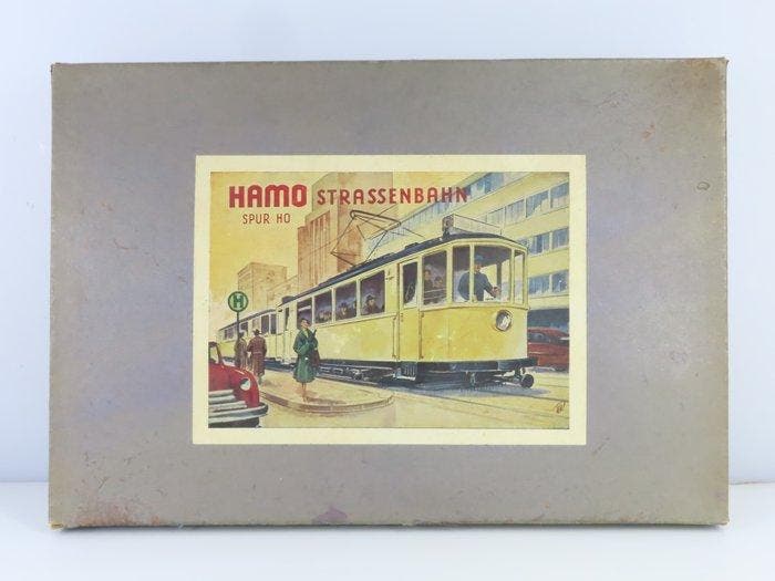 Hamo H0 - 75 - Modeltram (1) - 2-delige tram incl. rail, Hobby & Loisirs créatifs, Trains miniatures | HO