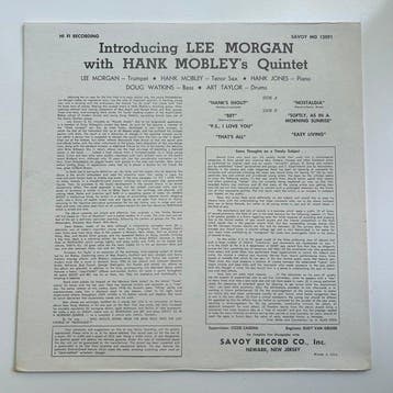 Lee Morgan, Hank Mobley - Introducing Lee Morgan - Enkele