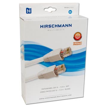 Hirschmann INKAB 5 patchkabel CAT 6 kleur wit, Ophalen of Verzenden, Nieuw