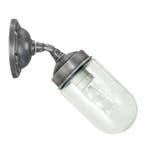 Stal- & Boerderijlampen Forty-Five Muurlamp Zilver, Tuin en Terras, Verzenden, Nieuw