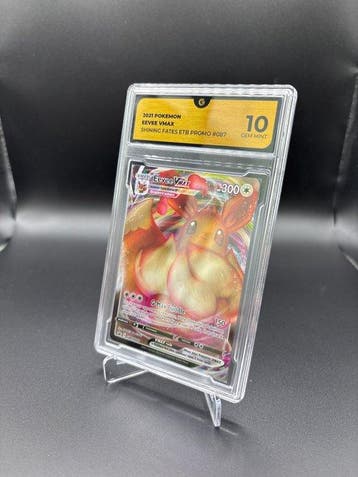 Pokémon - 1 Graded card - Eevee Vmax Shining Fates #087