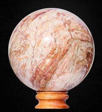 Museumkwaliteit 7,1 kg roze Rosetta jaspis edelsteenbal -