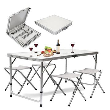 MaxxGarden Opvouwbare Picknicktafel - Biertafel met banke..., Tuin en Terras, Tuintafels, Ophalen of Verzenden, Nieuw