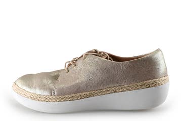 Fitflop Veterschoenen in maat 39 Zilver, Kleding | Dames, Schoenen, Overige kleuren, Verzenden, Overige typen, Zo goed als nieuw