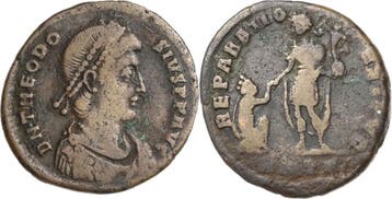 Follis 379/383, Kaiserzeit Theodosius I 379-395, Verzenden