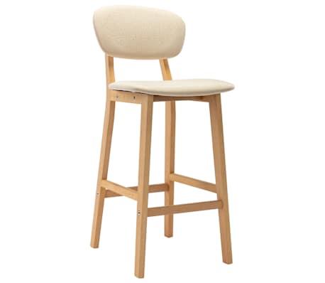 Barkrukken 2 st stof creme | Retour Deal | 52% KORTING, Huis en Inrichting, Barkrukken, 90 cm of meer, Met voetsteun, 2 krukken