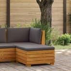 vidaXL Tuin Voetenbank Massief Acacia Hout Bruin, Verzenden, Nieuw