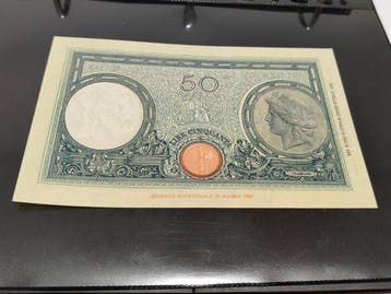 Italie. - 2 x 50 Lire 31-03-1943 - Gigante BI 9A
