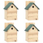 vidaXL Vogelhuisjes 4 st 23x19x33 cm vurenhout, Verzenden, Nieuw