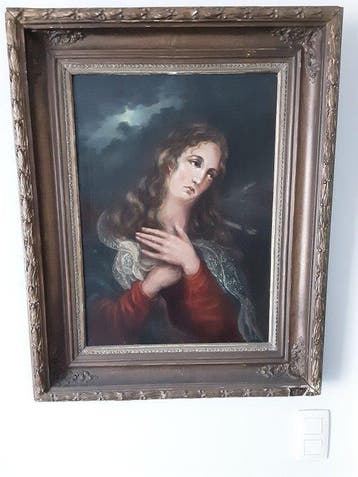 Ernest Slingeneyer (1820-1894), Cercle de - Madonna, Antiek en Kunst, Kunst | Schilderijen | Klassiek