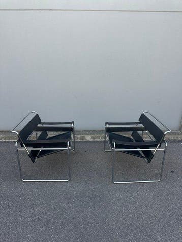 Gavina - Marcel Breuer - Fauteuil (2) - Wassily Stoel -, Antiek en Kunst
