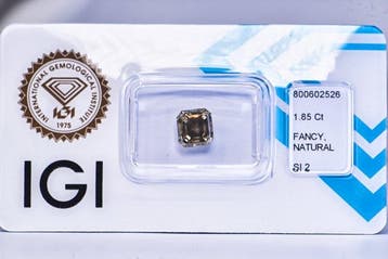 Zonder minimumprijs - 1 pcs Diamant (Natuurlijk gekleurd) -, Nieuw