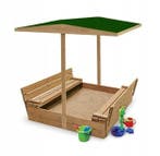 Houten zandbak 120cm | Afsluitbaar | Laatste Stuks!, 100 cm of meer, Vierkant, Nieuw, Ophalen of Verzenden