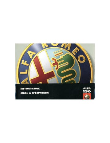2000 ALFA ROMEO 156 + SPORTWAGON INSTRUCTIEBOEKJE NEDERLANDS, Ophalen of Verzenden