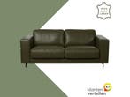 Leren bank Clear - 2,5 zits - Elegance Green (donkergroen), Ophalen of Verzenden