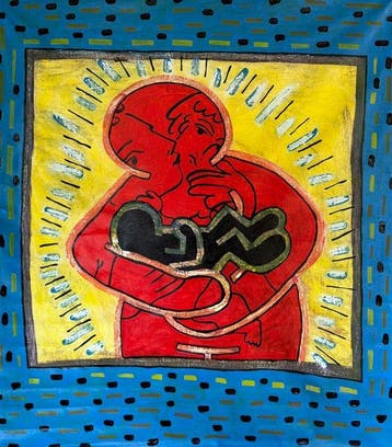 Freda People - Picasso X Haring XXL (120 x 105 cm)