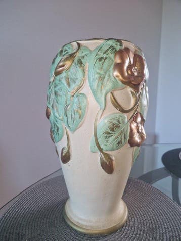 Burmantofts Faience - Vaas - Keramiek - Vaas Burmantofts, Antiquités & Art