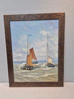 Hollandse SchooNaar Mesdag XX - Op visjacht., Antiek en Kunst