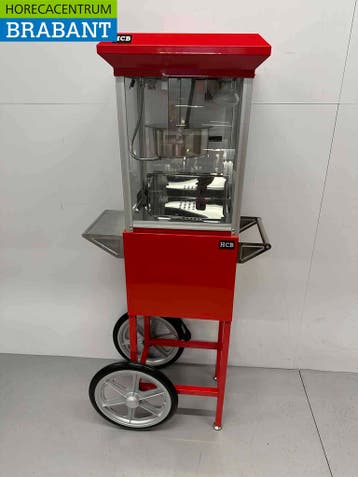 HCB Popcornmachine Popcorn machine met onderstel rood 230V, Ophalen of Verzenden, Nieuw in verpakking