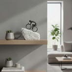 sculptuur, Pedal to the Top - Cyclist - 19 cm - Brons, Steen