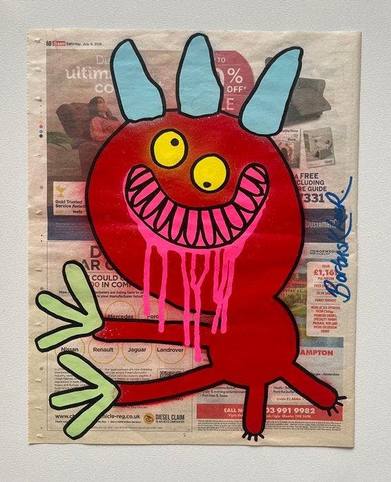 Bortusk Leer - Ronnie, Antiek en Kunst, Kunst | Schilderijen | Modern