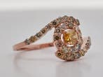 Zonder minimumprijs - Ring - 14 karaat Roségoud - 1.11ct.