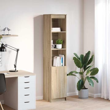 vidaXL Highboard 37,5x35x180 cm spaanplaat sonoma, Maison & Meubles, Armoires | Dressoirs, Verzenden