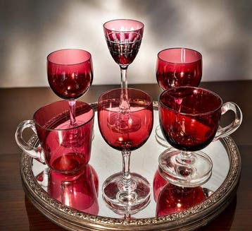 french production - Drinkset (6) - Kristal