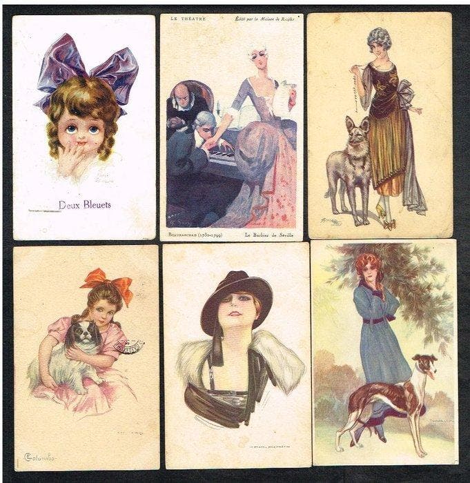 Illustratoren - Zeer mooie verzameling van 161, Verzamelen, Postkaarten | Buitenland