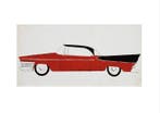 Andy Warhol - “Red & Black Car, 1959”.