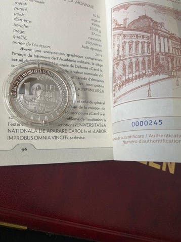 Roumanie. 10 Lei 2014 125 Ani de la Înfiinarea colii de