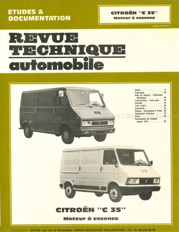 CITROËN C35, REVUE TECHNIQUE AUTOMOBILE, Livres, Autos | Livres