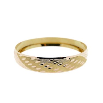 Bicolor gouden slavenarmband; Maat M/L, Ophalen of Verzenden, Gebruikt, Goud, Goud
