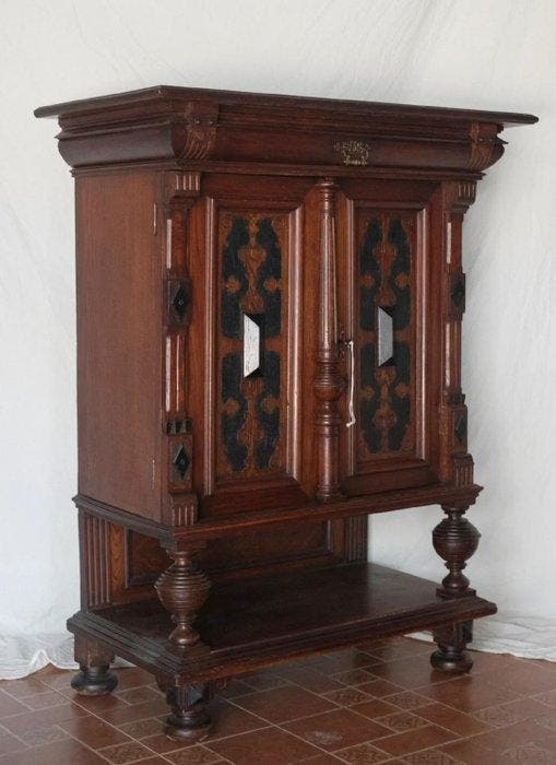 Kabinet - Walnoot, Antiek en Kunst, Curiosa en Brocante