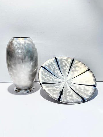 WMF / Geislingen - Vase - Ikora - Plaqué(e) argent - Deux, Antiquités & Art