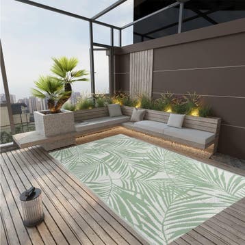 vidaXL Buitenkleed ARAKIL 190x290 cm polypropeen groen, Verzenden