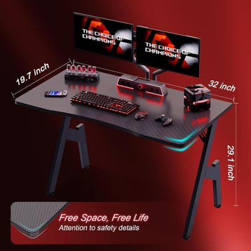 Gaming bureau - Gaming desk - Gaming tafel - 80x50 cm - Zwar, Verzenden, Nieuw