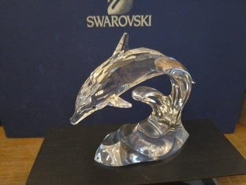 Swarovski - Beeldje - Dolphin - 190365 - Kristal, Antiek en Kunst