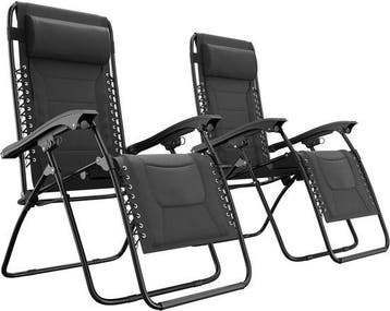 2dekans | LifeGoods Ligstoelen Comfort - Opvouwbaar -, Tuin en Terras, Tuinsets en Loungesets, Ophalen of Verzenden, Nieuw