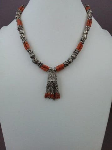 chaîne - Argent, Corail - Kazakhstan - Milieu du XXe siècle