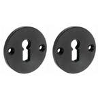 Set van twee sleutelplaatjes Oxford ijzer zwart, Nieuw, Overige materialen