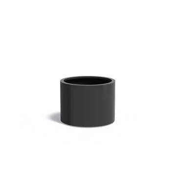 Aluminium plantenbak Ø80x60cm- Met wielen, Rond, Nieuw, Metaal, 60 tot 100 cm