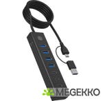 ICY BOX IB-HUB1737-C3 USB 3.2 Gen 1 (3.1 Gen 1) Type-C 5000, Verzenden