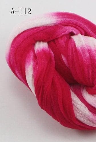 Nylon a112 darkpink-hotpink 2tonevoor het maken van bloemen,