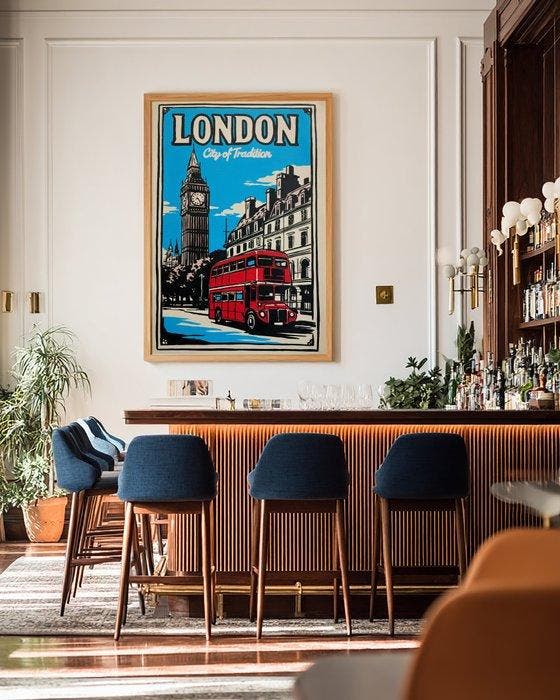 Flavia Delgado - LONDON XL (NO RESERVE), Antiquités & Art, Art | Peinture | Moderne